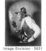 #5631 Sioux Indian Smoking Cigarette