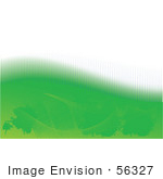 #56327 Royalty-Free (Rf) Clip Art Illustration Of An Abstract Orange Background With A Top White Half Over Green