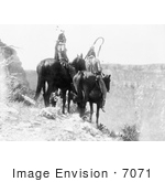 #7071 Stock Photography: Two Crow Indians Packs The Hat And Which Way