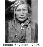 #7198 Stock Image: Sioux Native American Indian Iron White Man