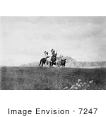 #7247 Stock Image: Sioux Indians On Horses