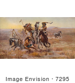 #7295 Sioux And Blackfeet Indian Battle