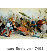 #7408 Stock Picture Of A Group Of Circus Clowns