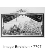 #7707 Picture Of The Funeral Of Zachary Taylor