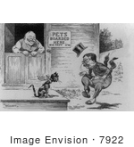 #7922 Picture Of Cartoon Of Theodore Roosevelt And William H Taft