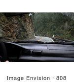 #808 Photography Of Driving Beside Rock Cliff On An Oregon Highway