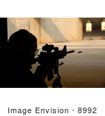 #8992 Picture Of A Man In Shooting Range