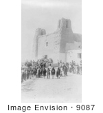 #9087 Picture Of Feast Day At San Estevan Del Rey Mission Acoma Indians