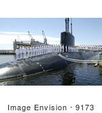 #9173 Picture Of A Submarine Commissioning Ceremony