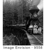 #9558 Picture Of People On A Logging Train