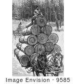 #9585 Picture Of Horses Hauling Logs