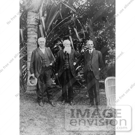 #11022 Picture of Thomas Edison, John Burroughs, and Henry Ford by JVPD
