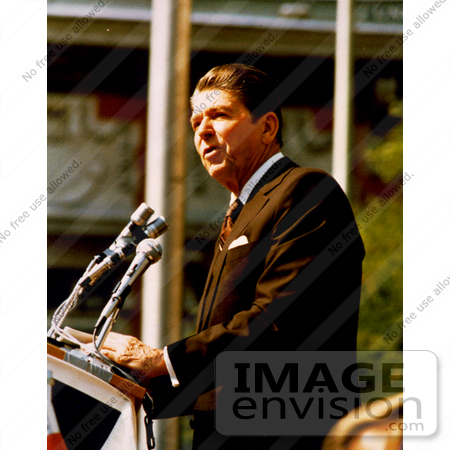 #11347 Picture of Reagan During a Speech by JVPD