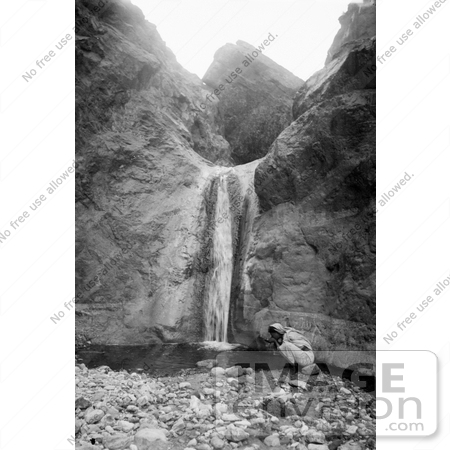 #12345 Picture of a Waterfall at Petra by JVPD