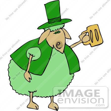 st patrick day clipart. #12474 St Patrick#39;s Day Sheep
