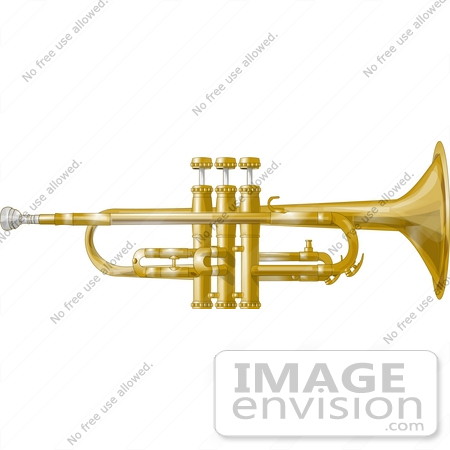 trumpets clip art. #12591 Trumpet Clipart by