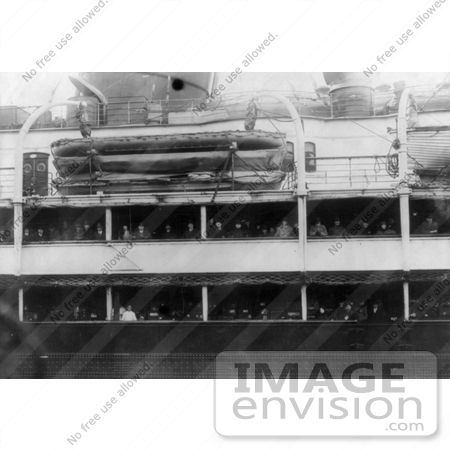 #12817 Picture of Passengers on the Lusitania by JVPD