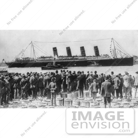 #12818 Picture of Broadside of the Lusitania by JVPD