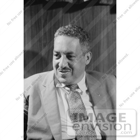 #1282 Black and White Photo of Thurgood Marshall by JVPD