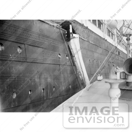 #12831 Picture of  the Mail Chute of the Lusitania by JVPD