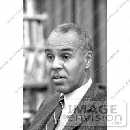 #1286 Black and White Photo of Roy Wilkins by JVPD