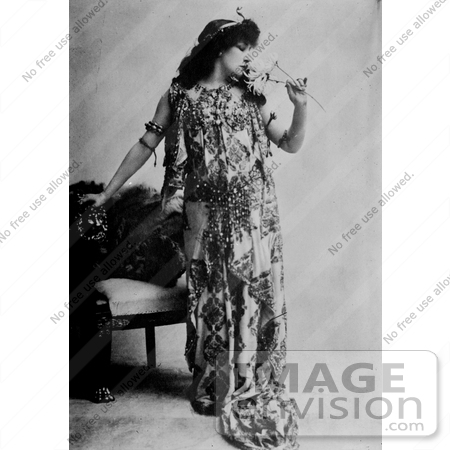 #13267 Picture of Sarah Bernhardt as Cleopatra in 1890 by JVPD