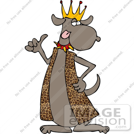 clip art crown outline. #13279 Dog Wearing a King's Crown Clipart by DJArt