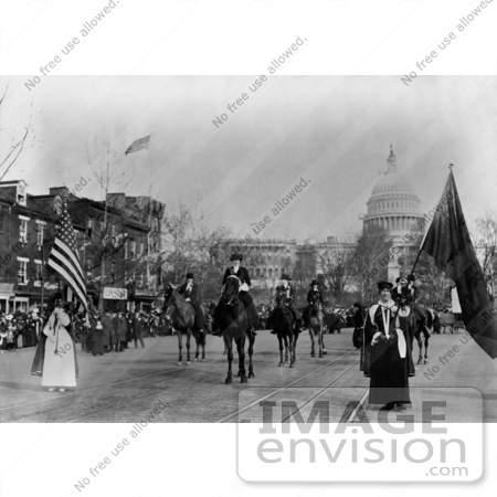 #1578 Photo of the Head of Suffrage Parade, Washington, D.C. by JVPD
