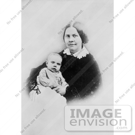 #1613 Photograph of Lucy Stone With Daughter, Alice Stone Blackwell by JVPD