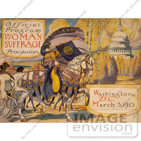 #1616 Official Program - Woman Suffrage Procession, Washington, D.C. March 3, 1913 by JVPD