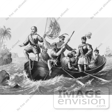 #1636 The Landing of Columbus at San Salvador by JVPD