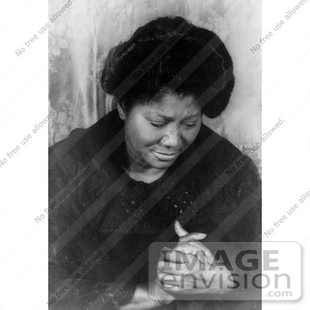 #17624 Picture of Mahalia Jackson, Gospel Singer by JVPD