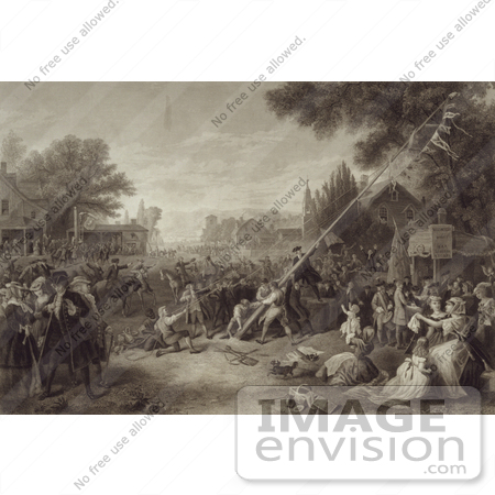 #1796 Raising the Liberty Pole, 1776 by JVPD