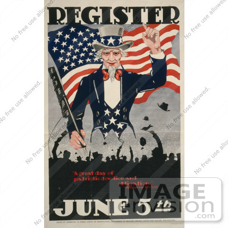 #1892 Uncle Sam, Register June 5th by JVPD