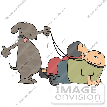 clipart dog walking. #19374 Dog Walking its Owners
