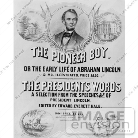#1973 The Pioneer Boy, or the Early Life of Abraham Lincoln by JVPD
