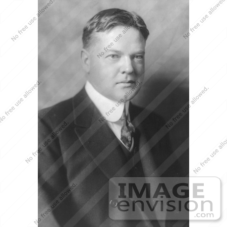 #20285 Historical Stock Photo: President Herbert Hoover in 1917 by JVPD