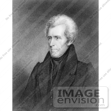 #2042 Engraving of Andrew Jackson by JVPD