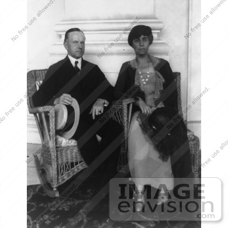#2165 Calvin Coolidge and His Wife by JVPD