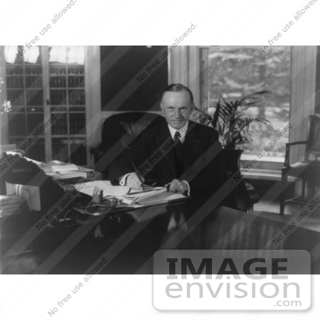 #2198 Calvin Coolidge in Oval Office by JVPD