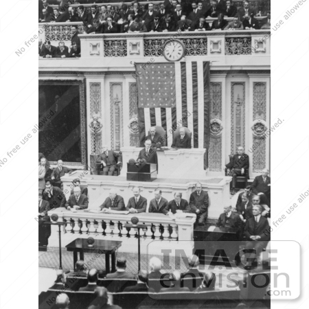 #2205 President Coolidge Delivering his First Message to Congress by JVPD