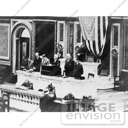 #2219 Calvin Coolidge Speaking in House of Representatives Chamber by JVPD