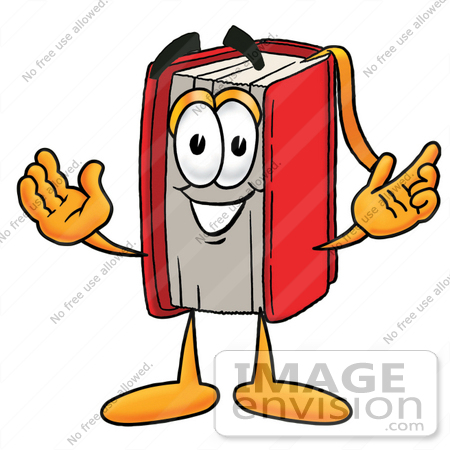 book images clip art. #22388 Clip Art Graphic of a Book Cartoon Character With Welcoming Open Arms 