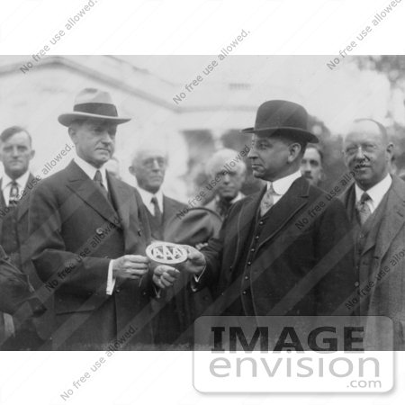 #2260 President Coolidge Receiving Membership in the AAA by JVPD
