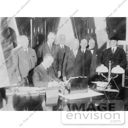 #2263 Coolidge Signing the Mellon Tax Bill by JVPD