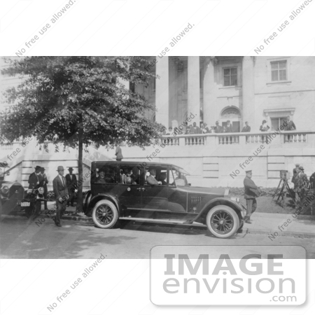 #2276 Calvin Coolidge in Car at DAR Hall by JVPD