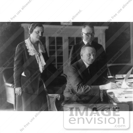 #2302 Calvin Coolidge, Israel Moore Foster and Mabel Willebrandt by JVPD