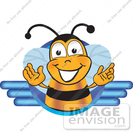 clipart cartoon characters. Bee Cartoon Character Logo