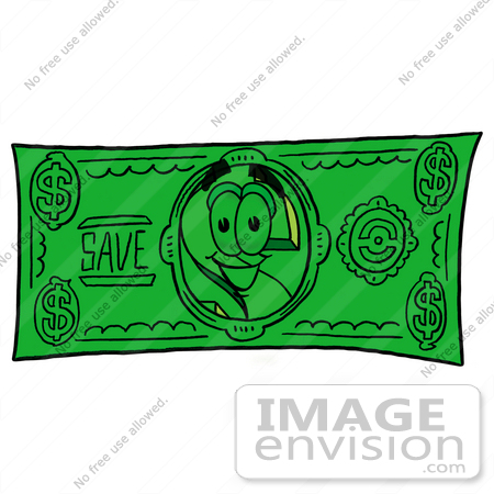 dollar sign clip art. #23712 Clip Art Graphic of a
