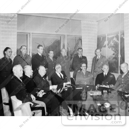 #2418 American and British Military Leaders at the Casablanca Conference by JVPD